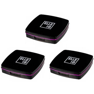                       Elle 18 Lasting Glow Shell Compact - Pack Of 3 (9gm)                                              