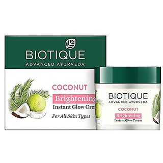 Biotique Coconut Brightening Instant Glow Cream 50gm