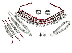 Kaku Fancy Dresses Odissi Jewellery/Mohiniyattam Jewellery/Folk Dance Performances Accessories - Multicolor, Free Size