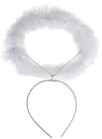 Kaku Fancy Dresses Angel Hairband/Fluffy Hairband/Halo Hairband/Fairy Hairband/Christmas Party Dress Props Xmas Gift