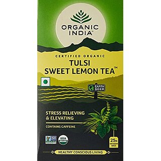                      Organic India Tulsi Sweet Lemon (25 Tea Bags)                                              