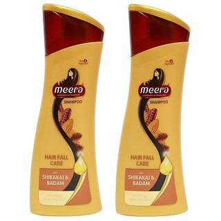                       Meera Shikakai & Badam Hairfall Care Shampoo - 80ml (Pack of 2)                                              