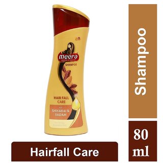 Meera Hairfall Care Shikakai & Badam Shampoo - 80ml Meera Hairfall Care Shikakai & Badam Shampoo - 80ml