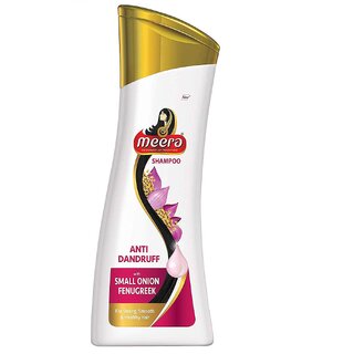                       Meera Small Onion Fenugreek Anti Dandruff Shampoo (180ml)                                              