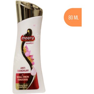                       Meera Anti Dandruff Shampoo, Small Onion Fenugreek Hair Bottle - 180ml                                              