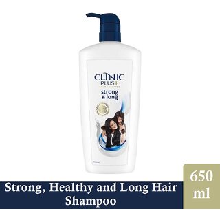                       Clinic Plus Strong & Long Healthy and Long Hair Shampoo - Pack Of 1 (650ml)                                              