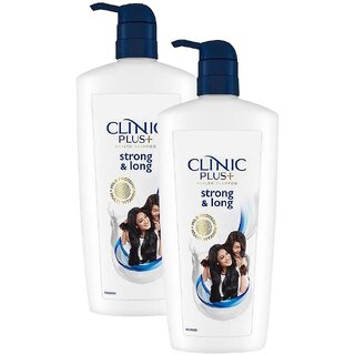 Clinic Plus Strong & Long Healthy and Long Hair Shampoo - Pack Of 2 (650ml)