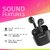 DIGIMATE Robopods Earbud With Charging Case 30 Hours Playtime, Water Resistance, Noise Cancellation (Black DGMGO5-002)