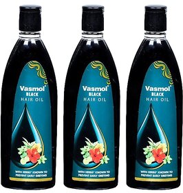 Vasmol Black Hair Oil - 100ml (Pack Of 3)