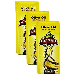                       Oligro Olive With Vitamin E Oil - Pack Of 3 (100ml)                                              