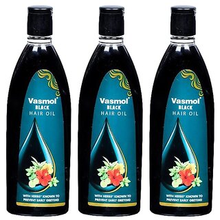                       Vasmol Black Hair Oil - 100ml (Pack Of 3)                                              