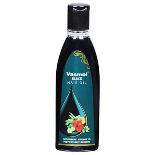 Vasmol Black Hibiscus, Bhringraj, Tulsi & Karanja Hair Oil (100ml)