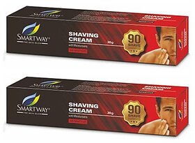 Smartway Shaving With Moisturisers Cream - 30gm (Pack Of 2)