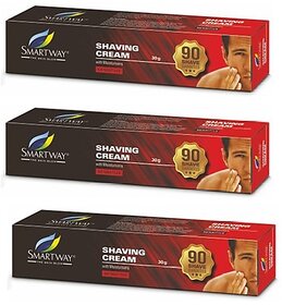 Smartway Shaving With Moisturisers Cream - 30gm (Pack Of 3)