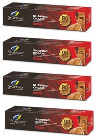 Smartway Shaving With Moisturisers Cream - 30gm (Pack Of 4)