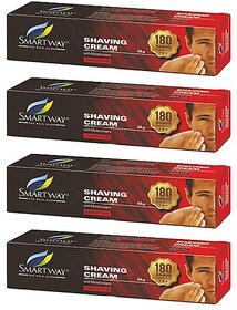 Smartway Shaving With Moisturisers Cream - 60gm (Pack Of 4)