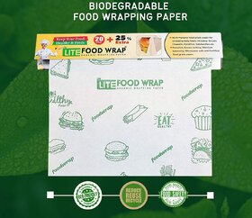 Maliso LITE Printed Food Wrap Paper Roll 25Meter