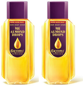 Bajaj Almond Drops Non Sticky Hair Oil 750ml Pack Of 2