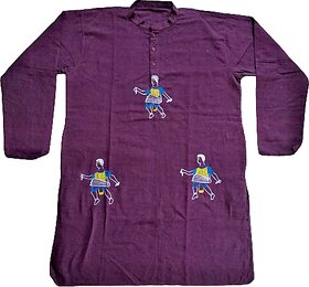 Vintage Designed Kantha Stitch (Hand Made) Cotton Kurta For Man