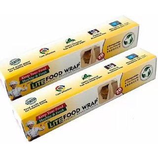                       Maliso LITE Plain Food Wrap Paper Roll 20Meter (Pack fo 2)                                              