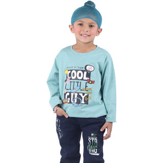                       Kid Kupboard Cotton Boys Sweatshirt, Light Blue, Full-Sleeves, 6-7 Years KIDS6098                                              