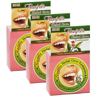 ISME Rasyan Clove Herbal Toothpaste - Pack Of 3 (25g)