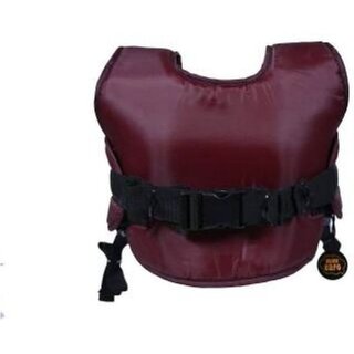                       Ohhbabies Two Wheeler Child Ride Strap with Night Reflector and Double Carrier (Maroon, Front carry facing out)                                              
