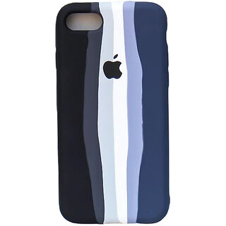                       Maliso Back cover for iPhone|Provide Premium protection and Compaitable for iPhone 7 & iPhone 8 (Black and Navy)                                              