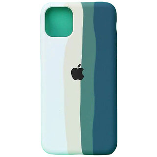                       Maliso Back Cover for iPhone XR | Compatible for iPhone XR with Camera Protection (White and Navy)                                              