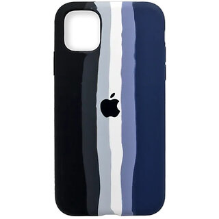                       Maliso Premium look iPhone 11 anti dust back  |Ultra protection Case with edge cutting design (Black and Navy)                                              