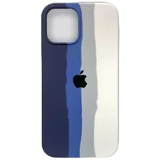                       Maliso Premium look iPhone 11 anti dust back cover |Ultra protection Case with edge cutting design (Navy and White)                                              