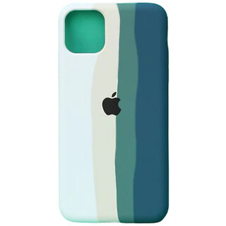                       Maliso Back Cover for iPhone | Compatible for iPhone X and iPhone XS (White and Navy)                                              