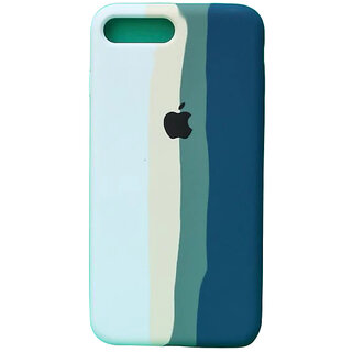                       Maliso Unique Designed Premium Back cover Compaitable for iPhone 7  iPhone 8 (White and Navy)                                              