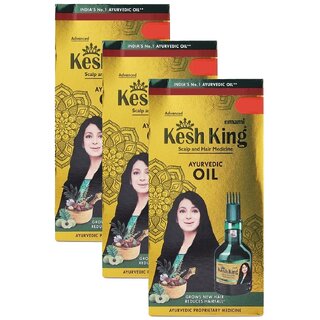 Kesh King Ayurved Scalp and Hair Oil - 50ml (Pack Of 3) Kesh King Ayurved Scalp and Hair Oil - 50ml (Pack Of 3)