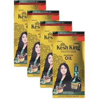                       Kesh King Ayurved Scalp and Hair Oil - 50ml (Pack Of 4)                                              
