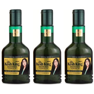                       Kesh King Scalp and Hair Medicine Ayurved Oil - Pack Of 3 (50ml)                                              