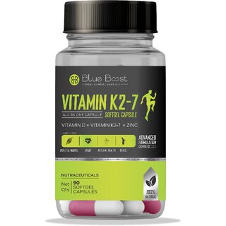Blue Boost Vitamin k2-7 Softgel Capsule 90 (Pack of 1) Skeletal Muscle Heart Arterial Health Bones