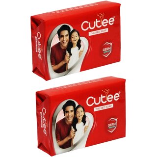                       Cutee Red Germ Protection Soap - 125g (Pack Of 2)                                              