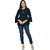 Neel And Ned Casual Solid Women Blue Top