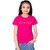 One Sky Girls Typography Pure Cotton T Shirt (Pink, Pack Of 1)