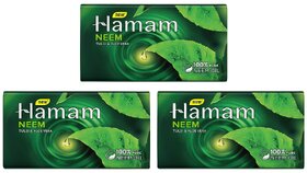 Hamam Tulsi, Neem & Aloe Vera Soap - Pack Of 3 (150g)