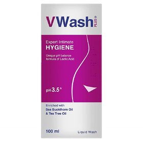 VWash Plus Expert Intimate Hygiene With Tea Tree Oil Liquid Wash - 100 ml