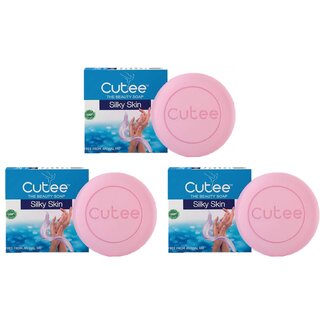                       Cutee The Beauty Silky Skin Soap - Pack Of 3 (100g)                                              