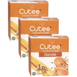 Cutee Sandal The Beauty Soap - 100g (Pack Of 3) Cutee Sandal The Beauty Soap - 100g (Pack Of 3)