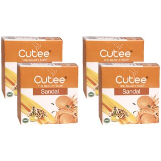 Cutee Sandal The Beauty Soap - 100g (Pack Of 4) Cutee Sandal The Beauty Soap - 100g (Pack Of 4)