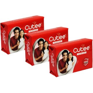                       Cutee Red Germ Protection Soap - Pack Of 3 (125g)                                              