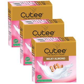 Cutee Milky Almond The Beauty Soap - 100g (Pack Of 3) Cutee Milky Almond The Beauty Soap - 100g (Pack Of 3)