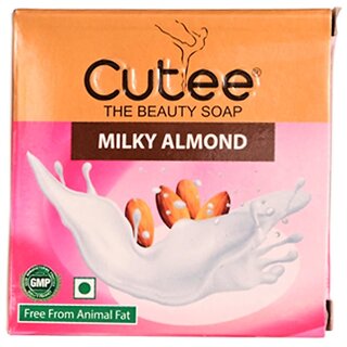                       Cutee Milky Almond Soap - 100g                                              