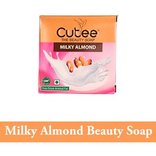                       Cutee Beauty Milky Almond Soap  (100gm)                                              