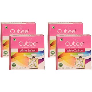                       Cutee White Zaffron The Beauty Soap - 100g (Pack Of 4)                                              